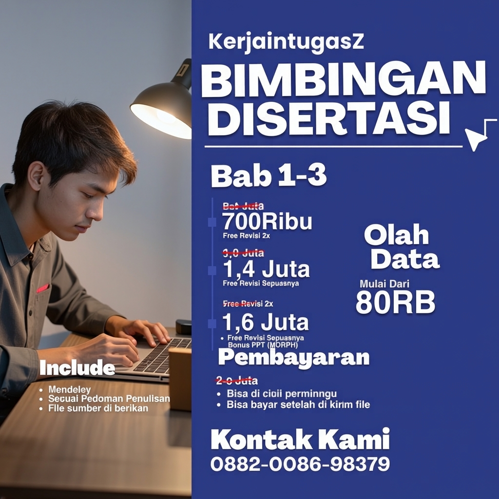 Kerjaintugas Facebook ad: Pendampingan Disertasi S3
