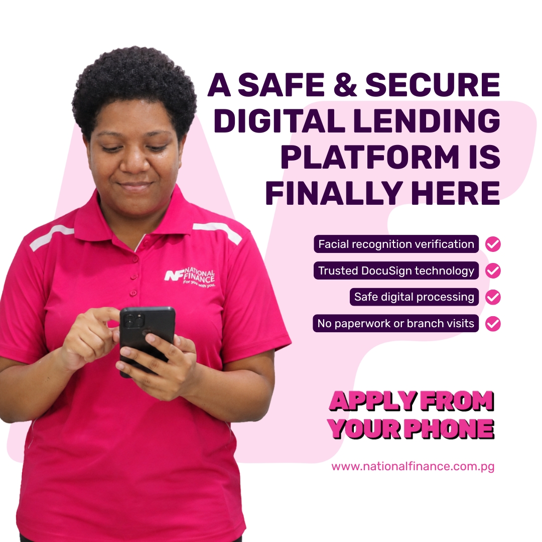 National Finance Limited Facebook ad: Start your application from your phone