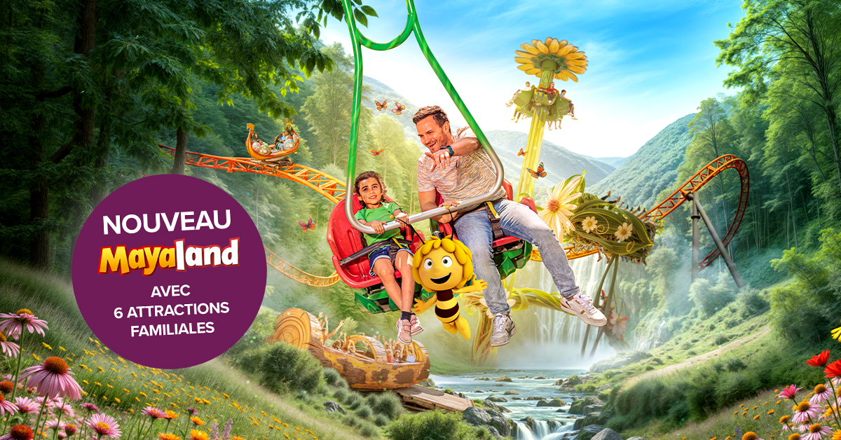 Plopsaland Ardennes Facebook ad: Nouvelle zone: Mayaland