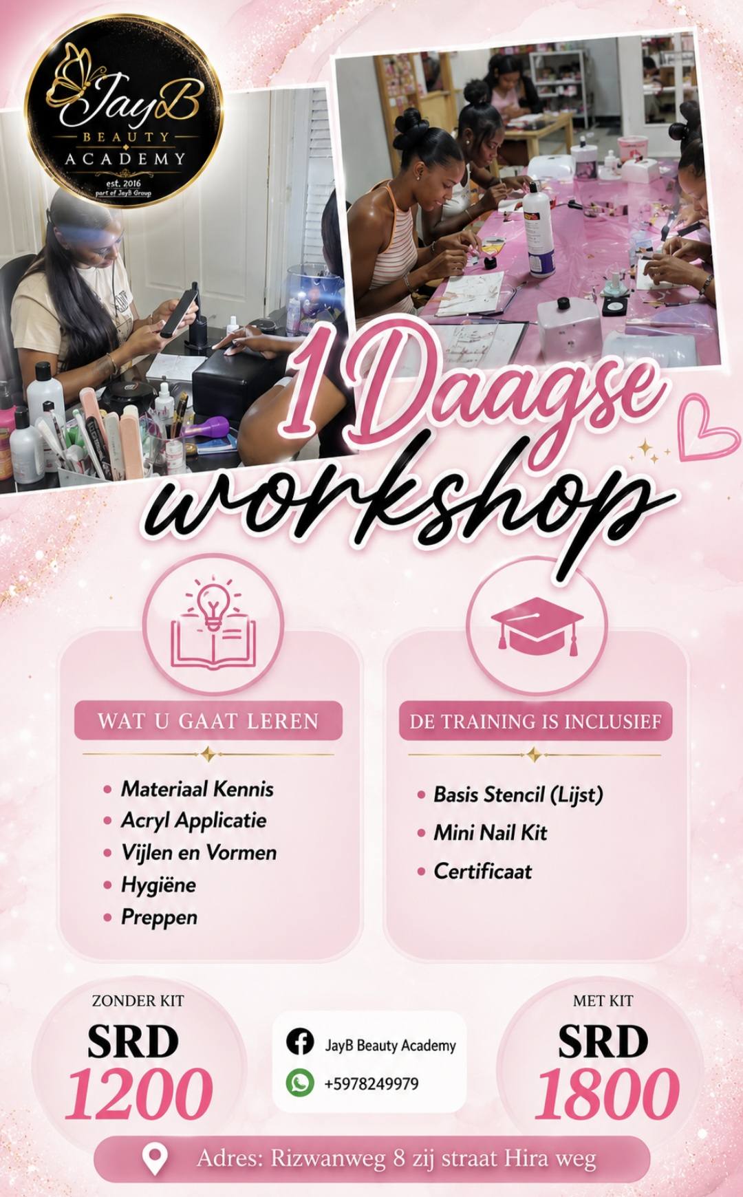 JayB Beauty Academy Facebook ad