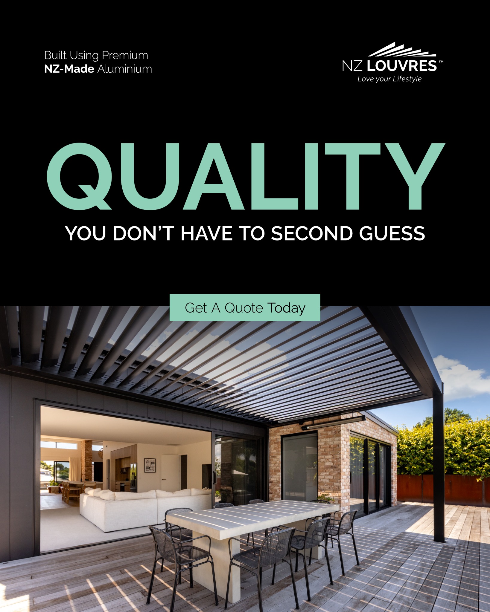 NZ Louvres Facebook ad from Jun 22, 2026