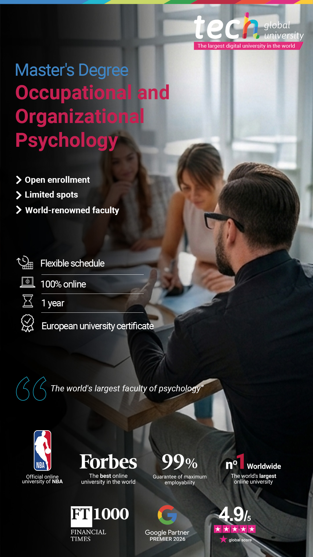 TECH school of psychology Facebook ad