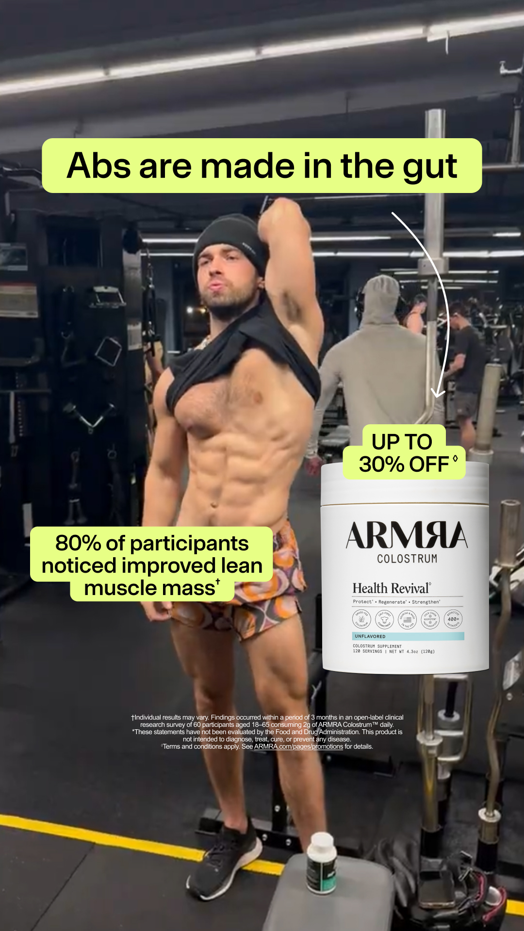 ARMRA Facebook ad