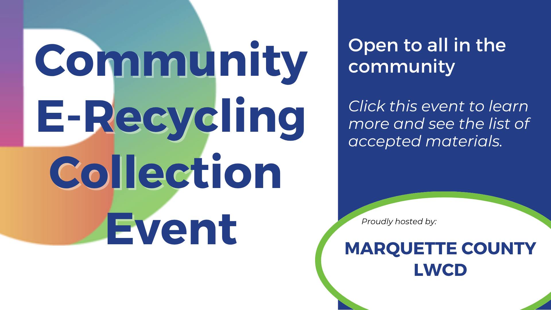 Dynamic Lifecycle Innovations Facebook ad: Marquette County: Recycle Your Electronics For FREE - Open…