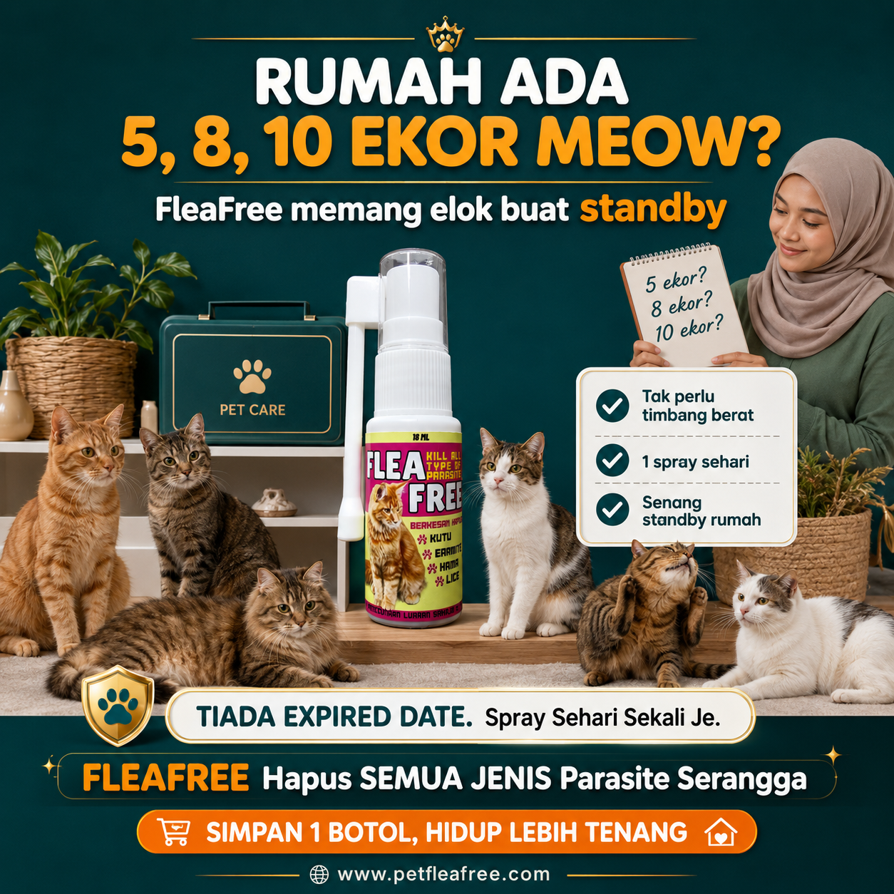 Pet Flea Free Facebook ad