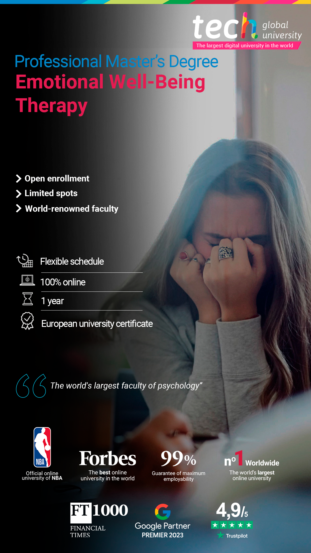 Tech school of psychology Facebook ad