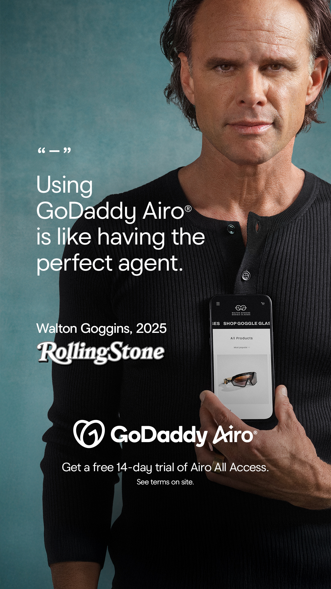 GoDaddy Facebook ad from Apr 1, 2026