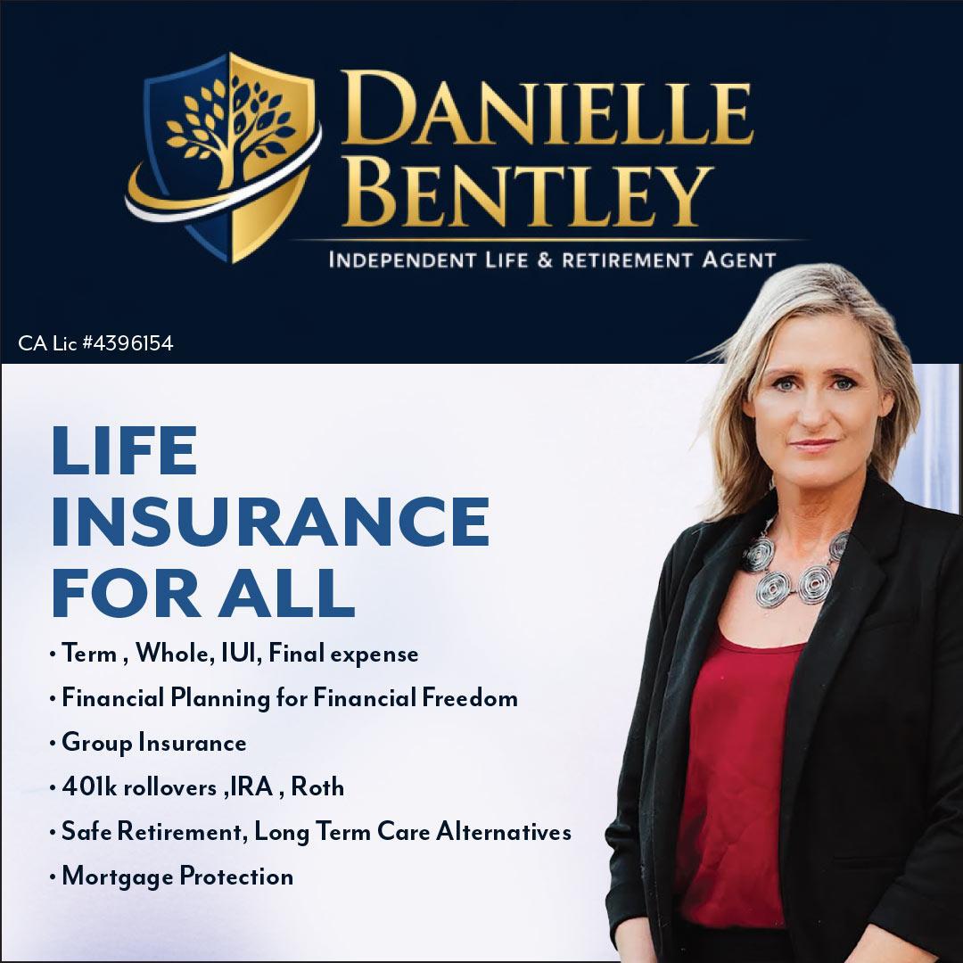 Danielle Bentley life insurance agent  Facebook ad