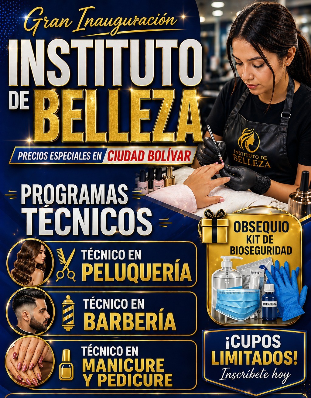 Instituto de Belleza Velari Facebook ad: INICIA TU TECNICO YA!