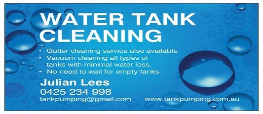 Water Tank Cleaning - Victoria - Benalla based mobile business Facebook ad