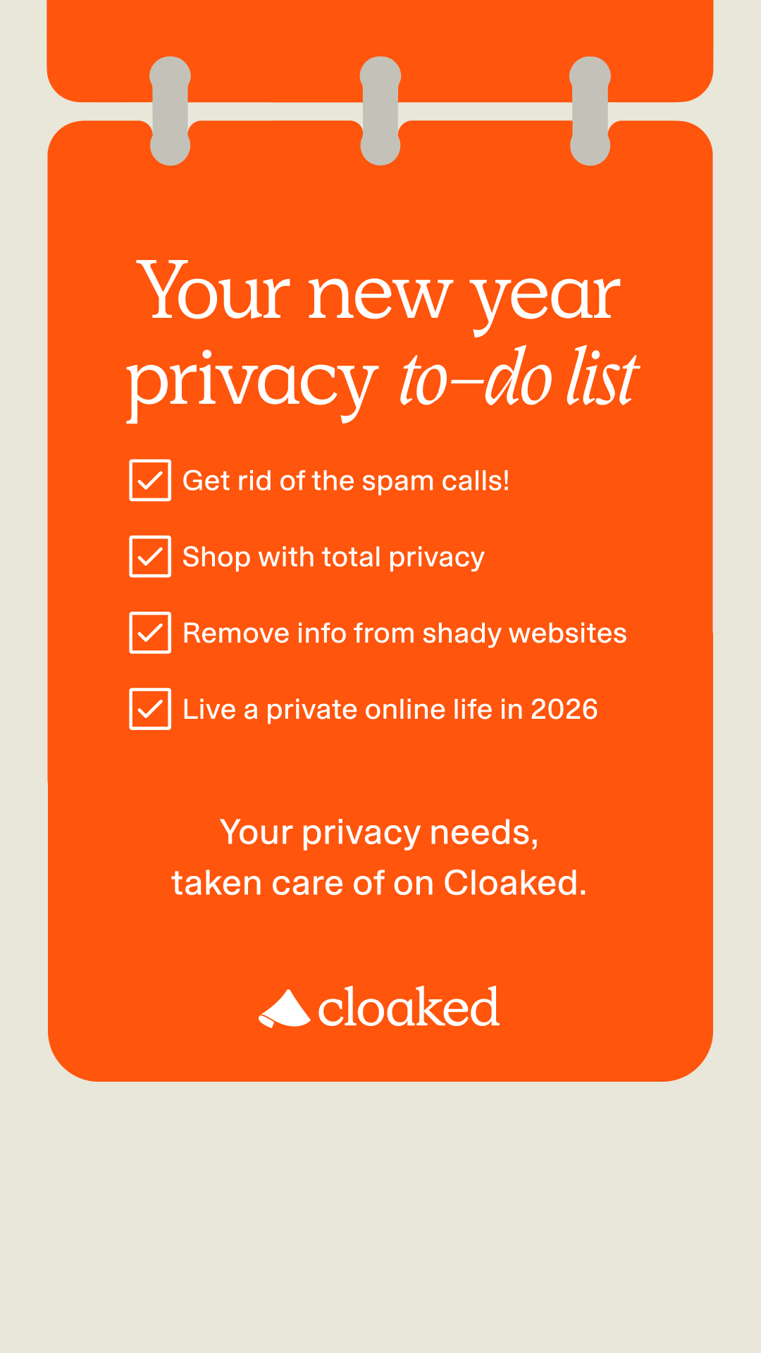 Cloaked Inc. Facebook ad