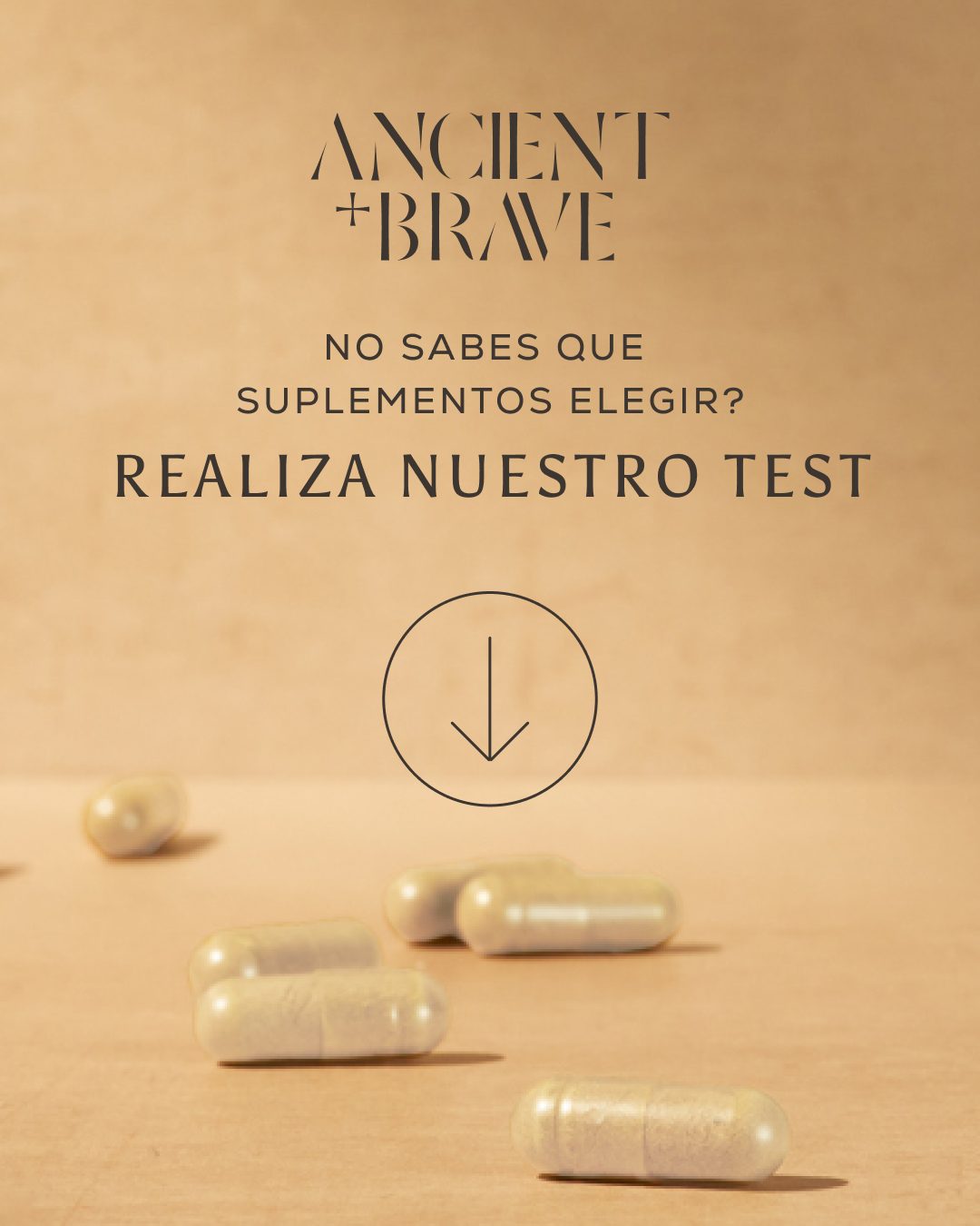 Ancient + Brave Facebook ad: Haz nuestro quiz