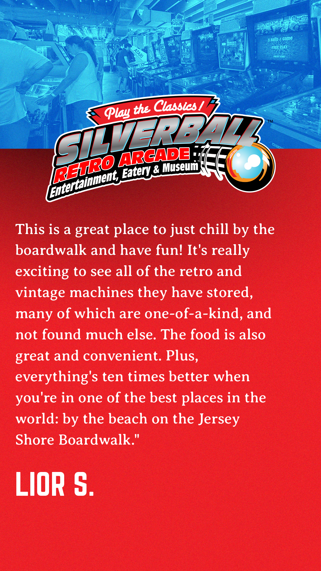 Silverball Retro Arcade Asbury Facebook ad