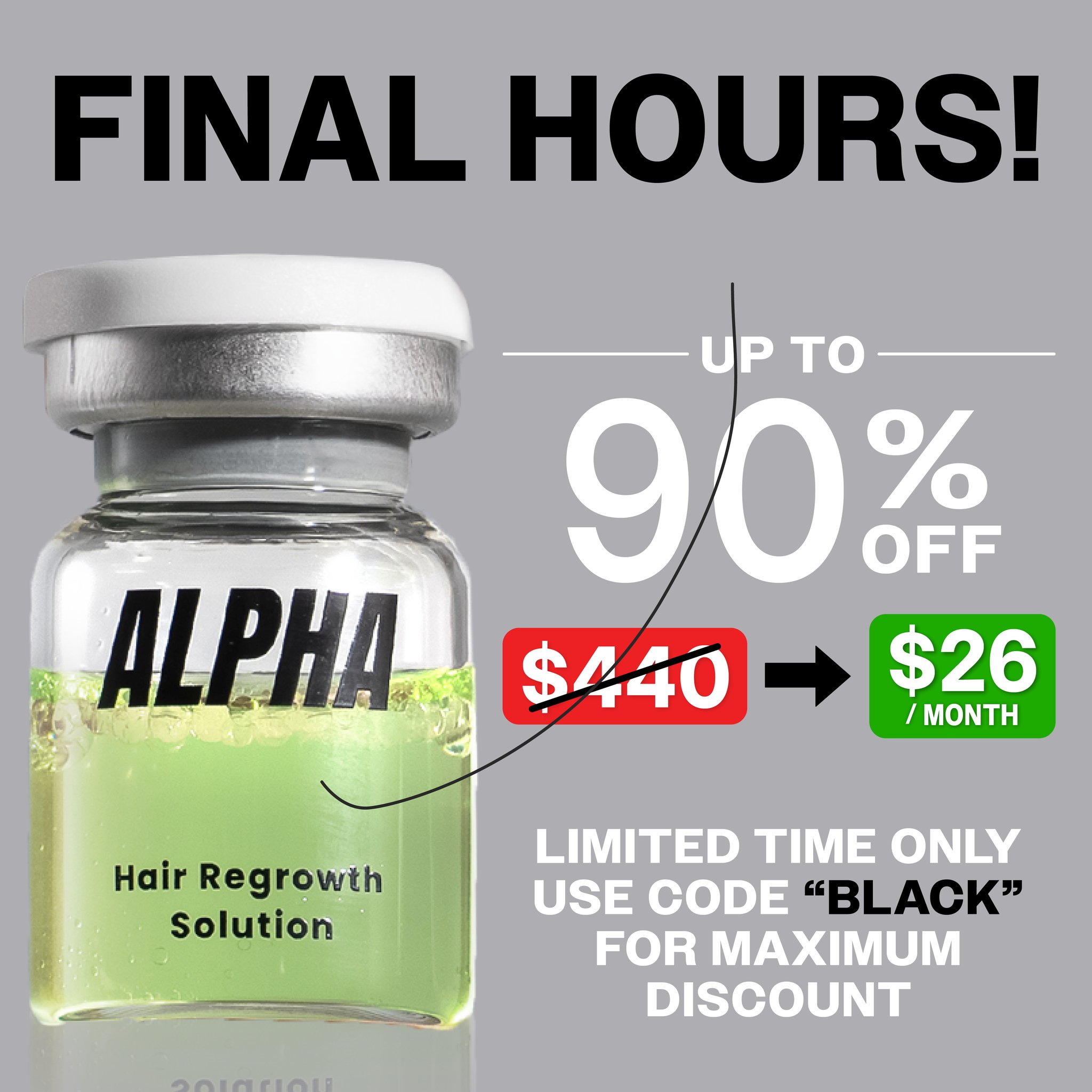 AlphaInfuse Facebook ad