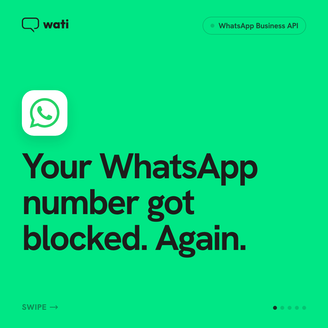 WATI - WhatsApp Team Inbox Facebook ad: Blocked again for bulk messaging?