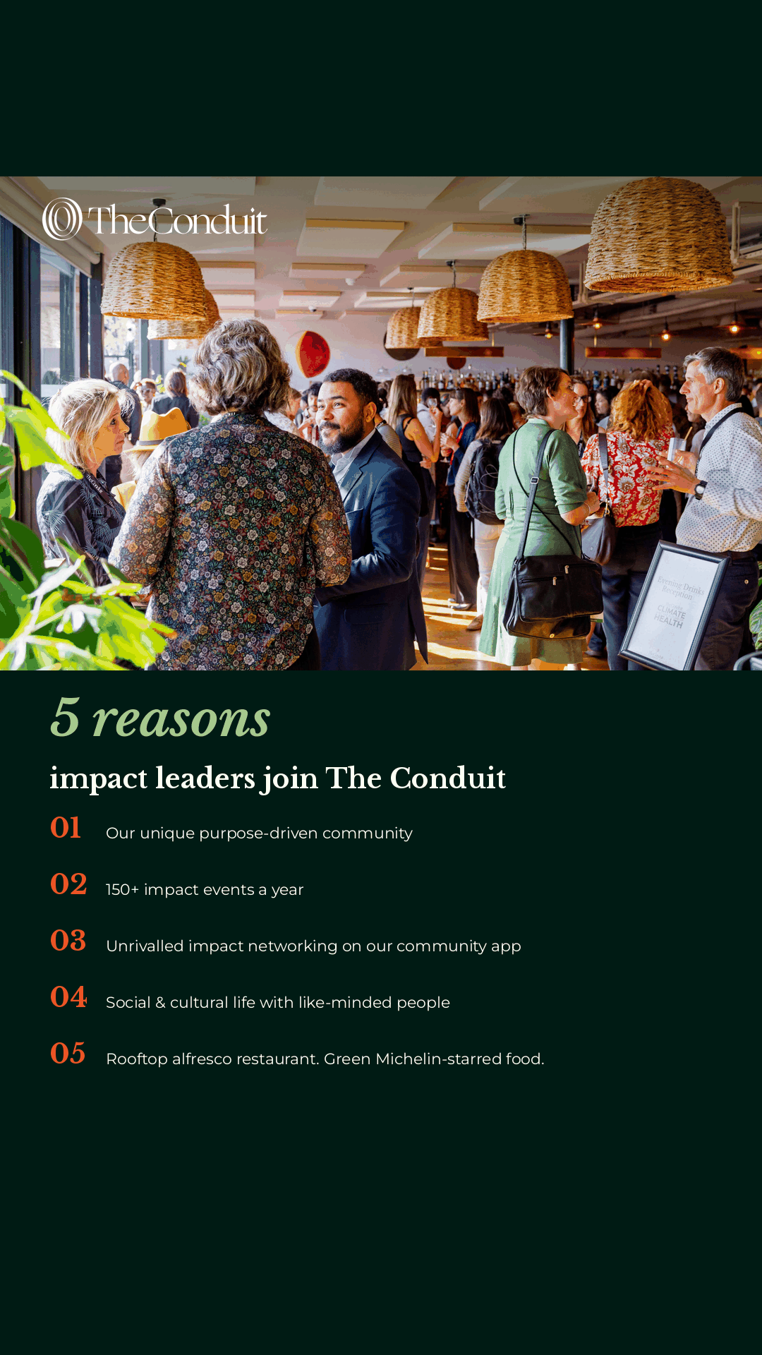 The Conduit London Facebook ad