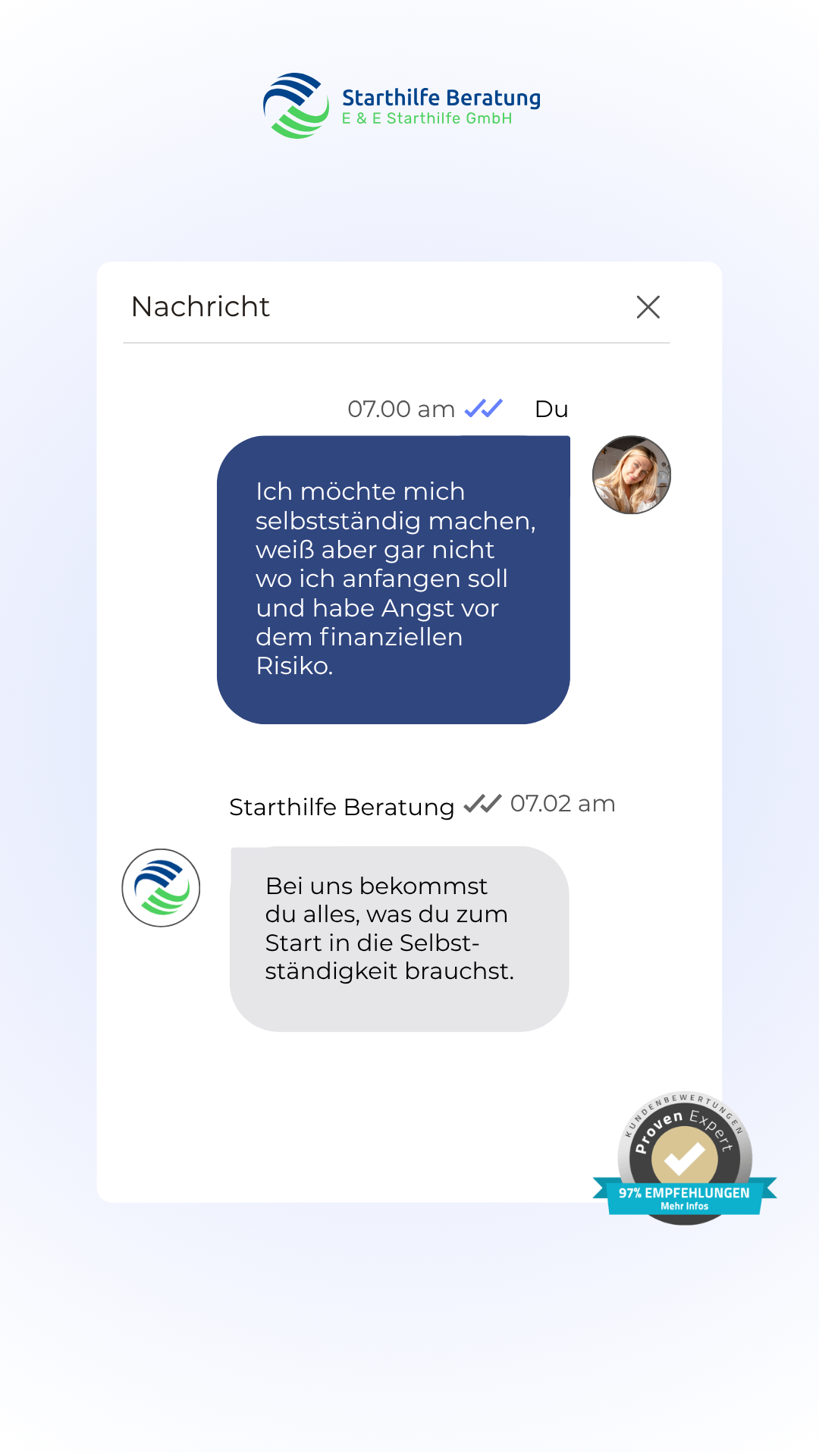 Starthilfe Bildungswerk Facebook ad from May 28, 2026