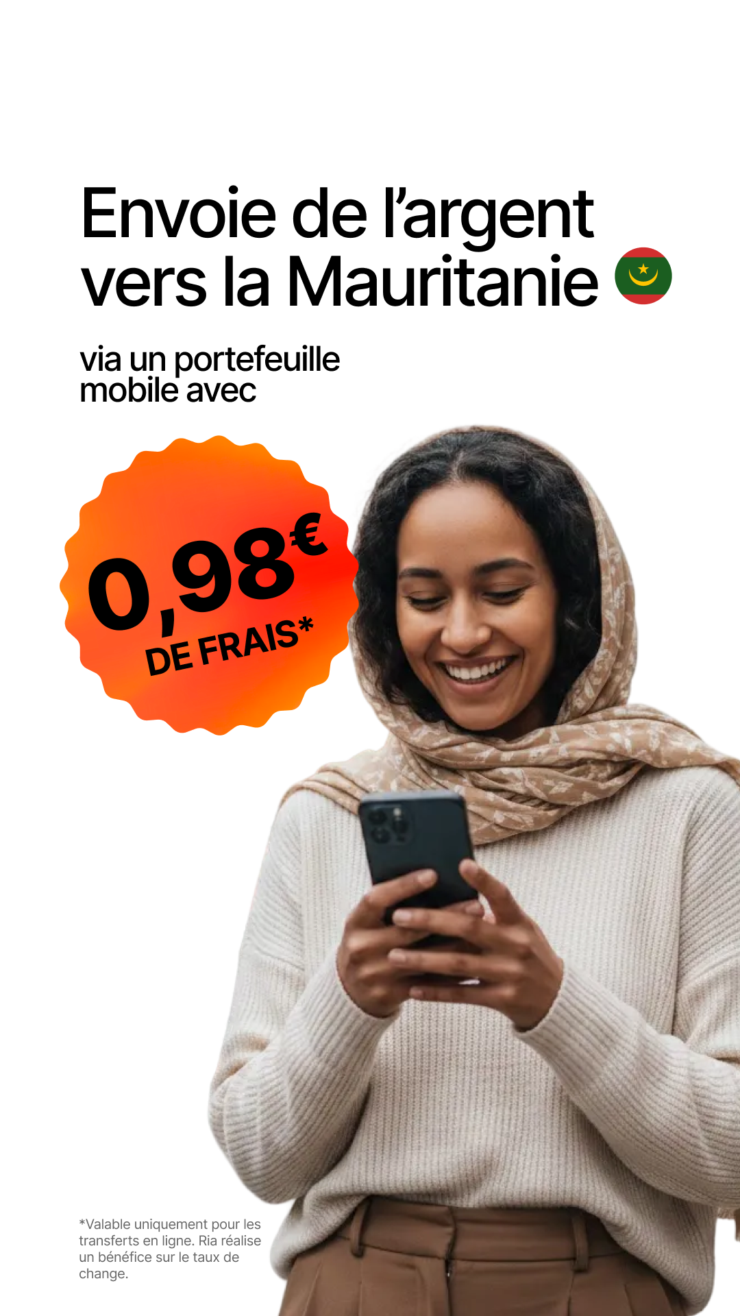 Ria Money Transfer Facebook ad