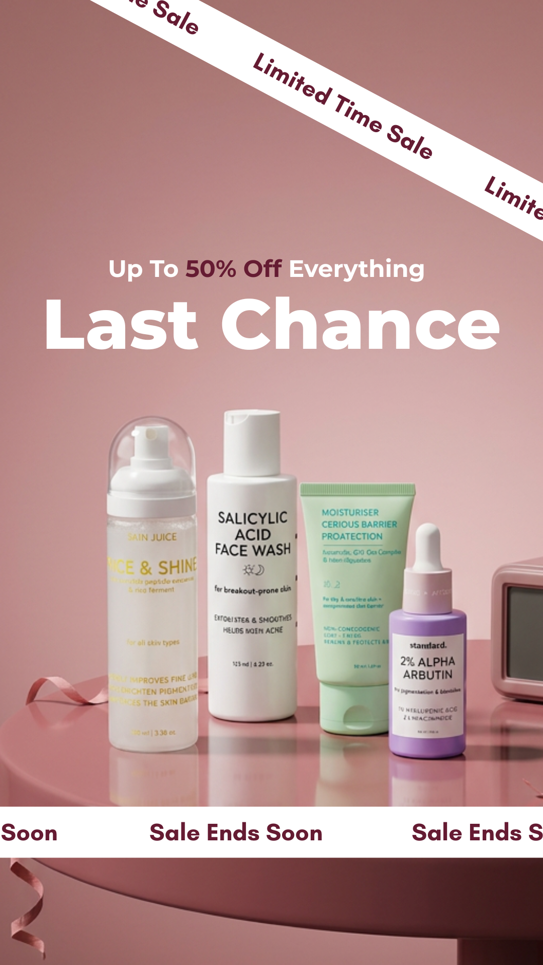 Standard. Beauty- affordable Skin Care Facebook ad