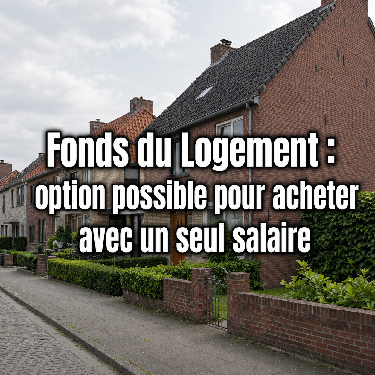 The Home Place Facebook ad: Acheter une maison avec un seul salaire en Belgique