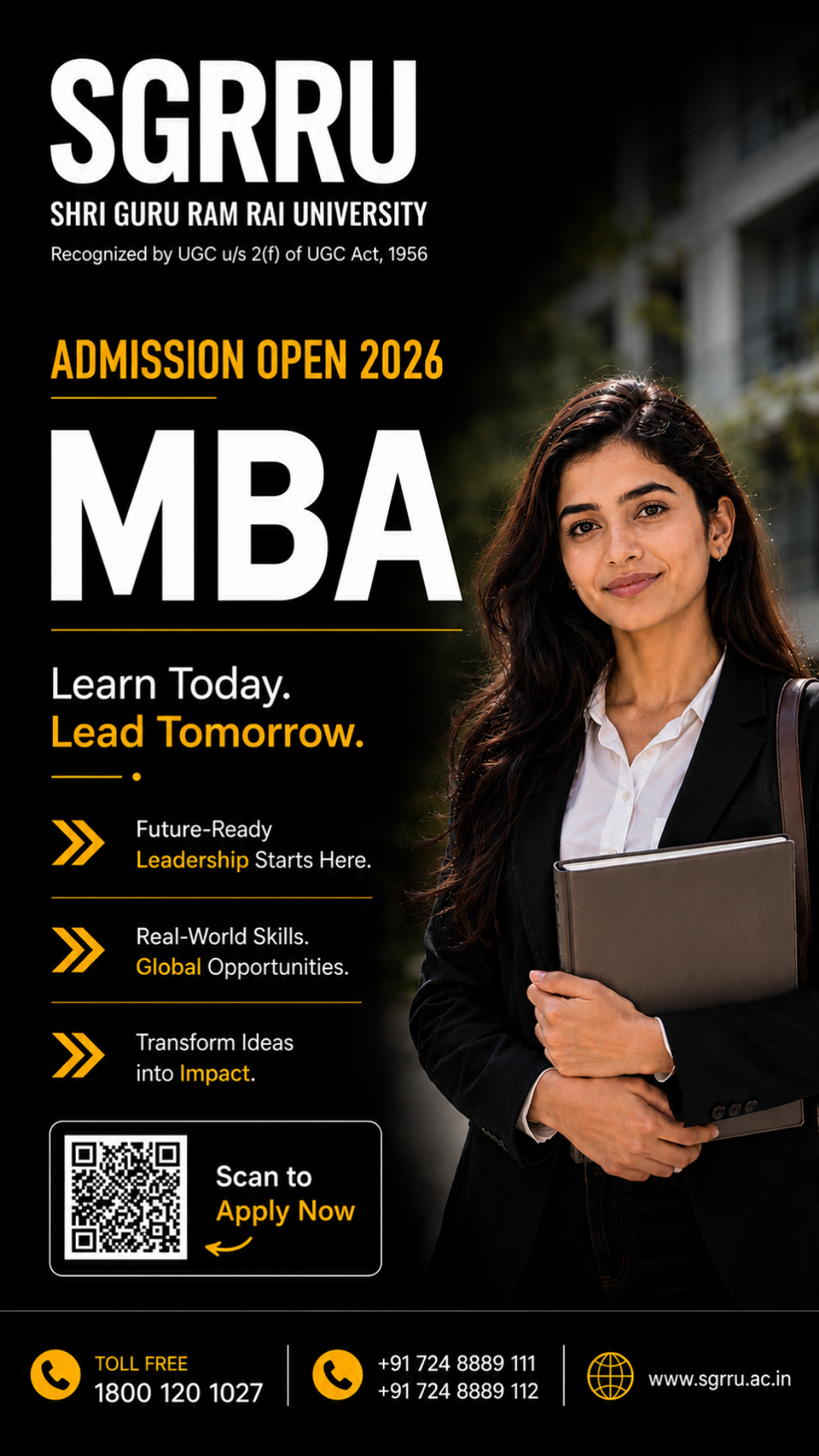 SGRR University Facebook ad from Jul 28, 2026
