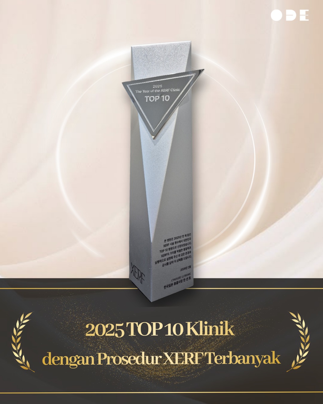 ODE clinic Klinik Dermatologi Gangnam Facebook ad: KABAR GEMBIRA: ODE Clinic Masuk TOP 10 XERF…
