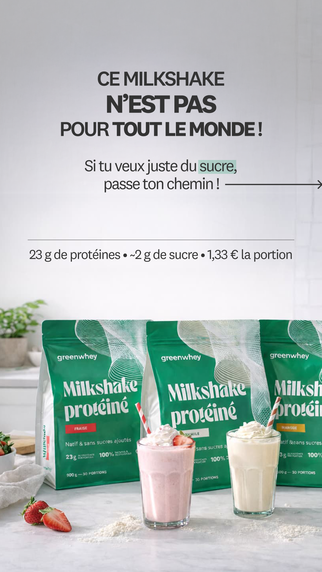 greenwhey Facebook ad