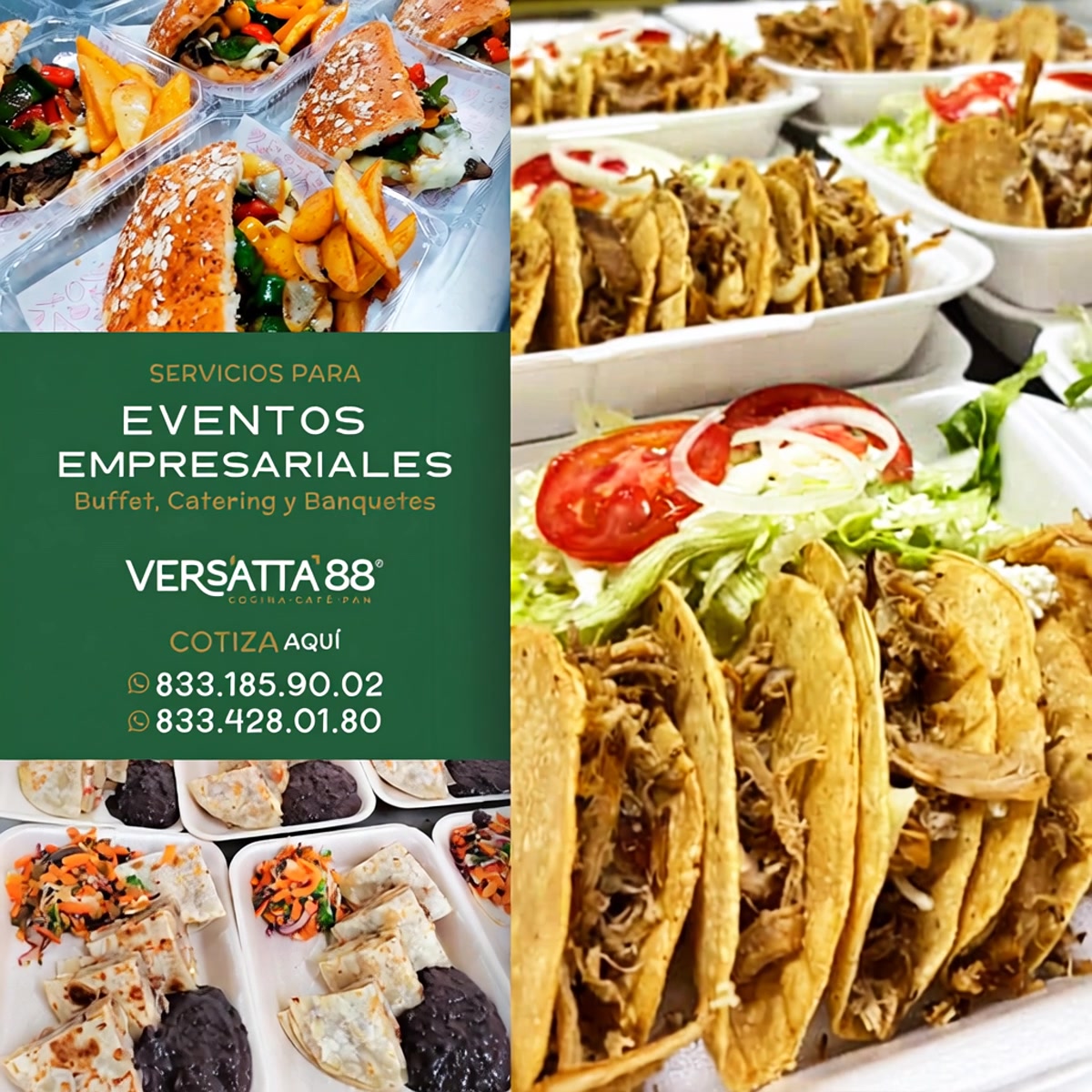 Versatta 88 Restaurante, Cafetería,  Panadería Facebook ad