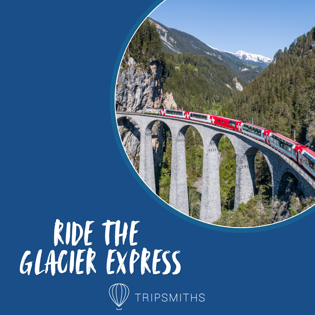 Tripsmiths Facebook ad: Journey through the heart of the Swiss Alps…
