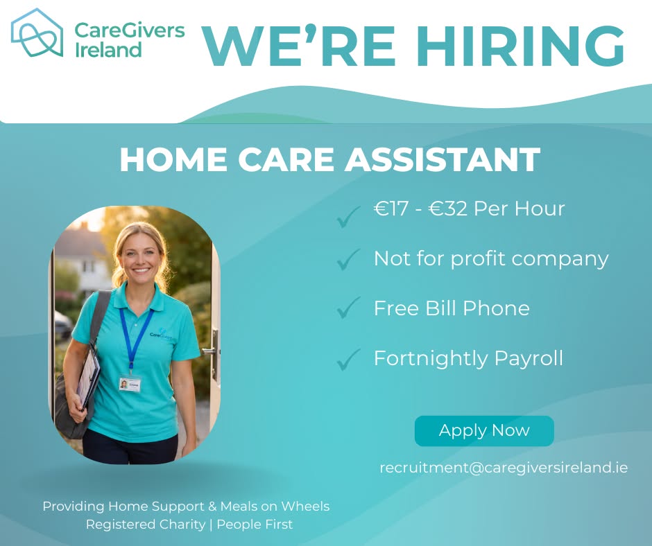 CareGivers Ireland formerly Crumlin Home Care Service Facebook ad: CareGivers Ireland Formerly Crumlin Home Care