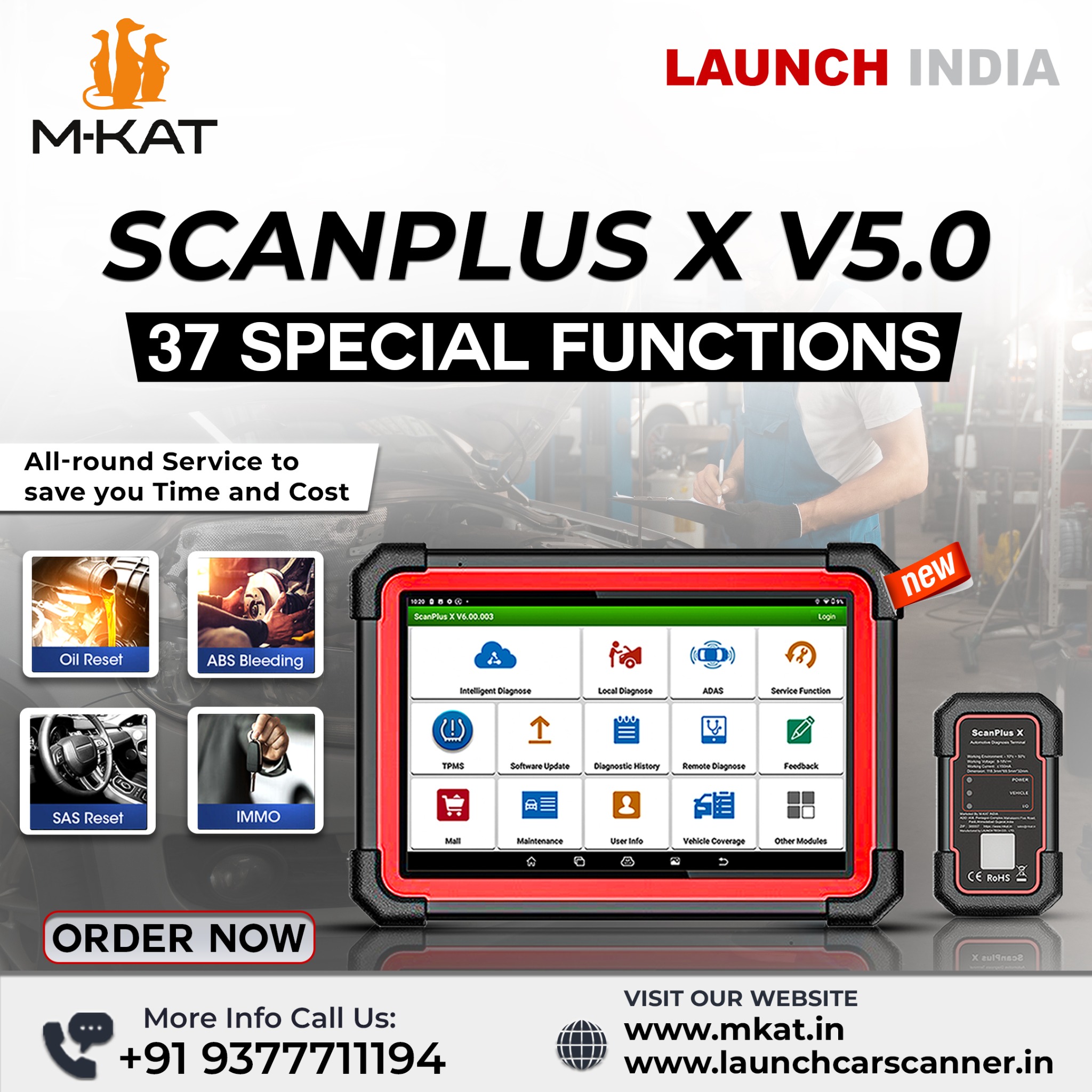 M-KAT Launch India Scanner Facebook ad: Get Offer On Launch Scanplus X Advanced Car Scanner