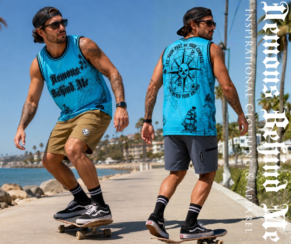Demons Behind Me Inspirational Clothing & Apparel Facebook ad