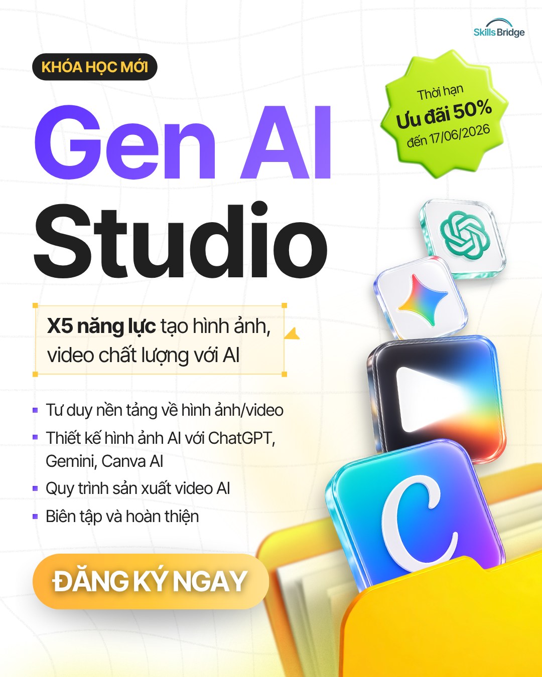 Linh Thai / Thái Vân Linh Facebook ad: KHÓA HỌC MỚI: Gen AI Studio - X5…