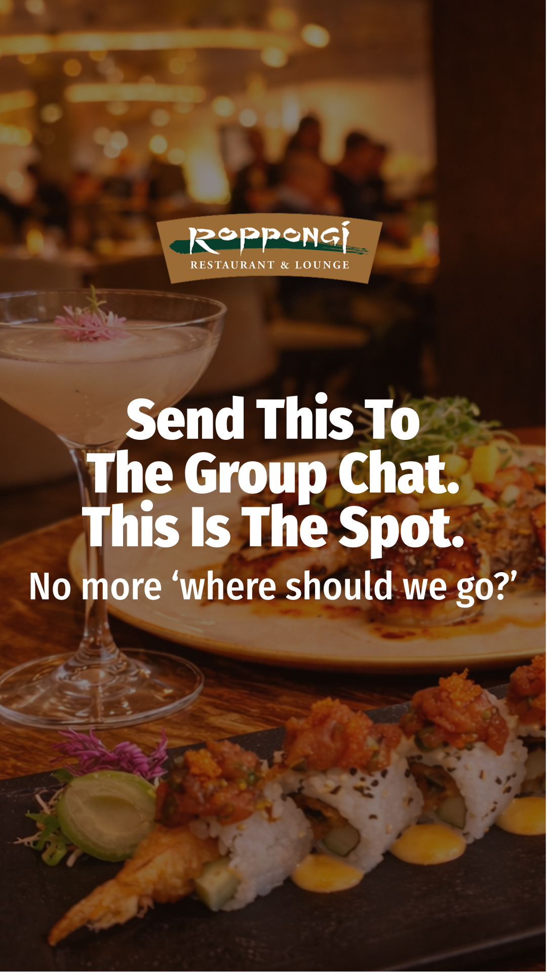 Roppongi Restaurant & Lounge Facebook ad: A Culinary Masterpiece in La Jolla