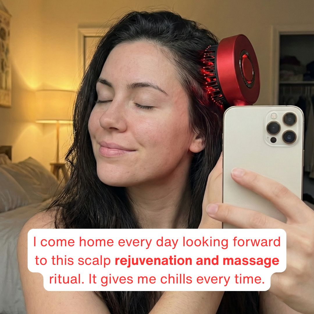 Restore Red Facebook ad: Your Scalp Needs Attention Not Aggressive Pressure