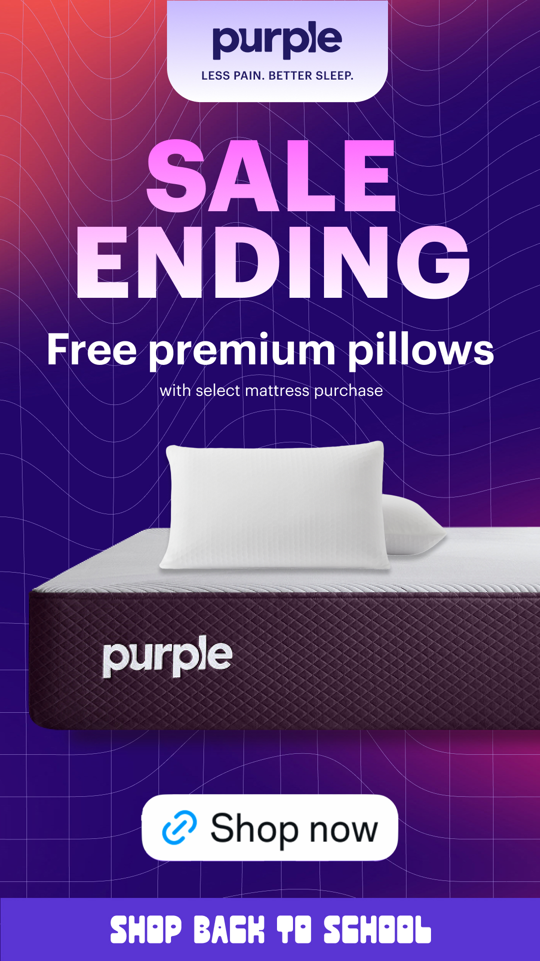 Purple Facebook ad