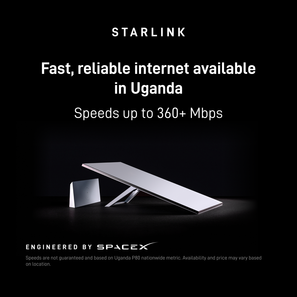 Starlink Facebook ad: Order online in minutes.