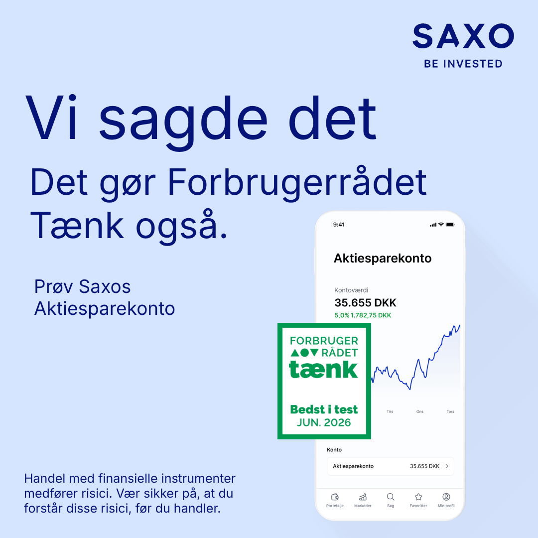 Saxo Bank Facebook ad