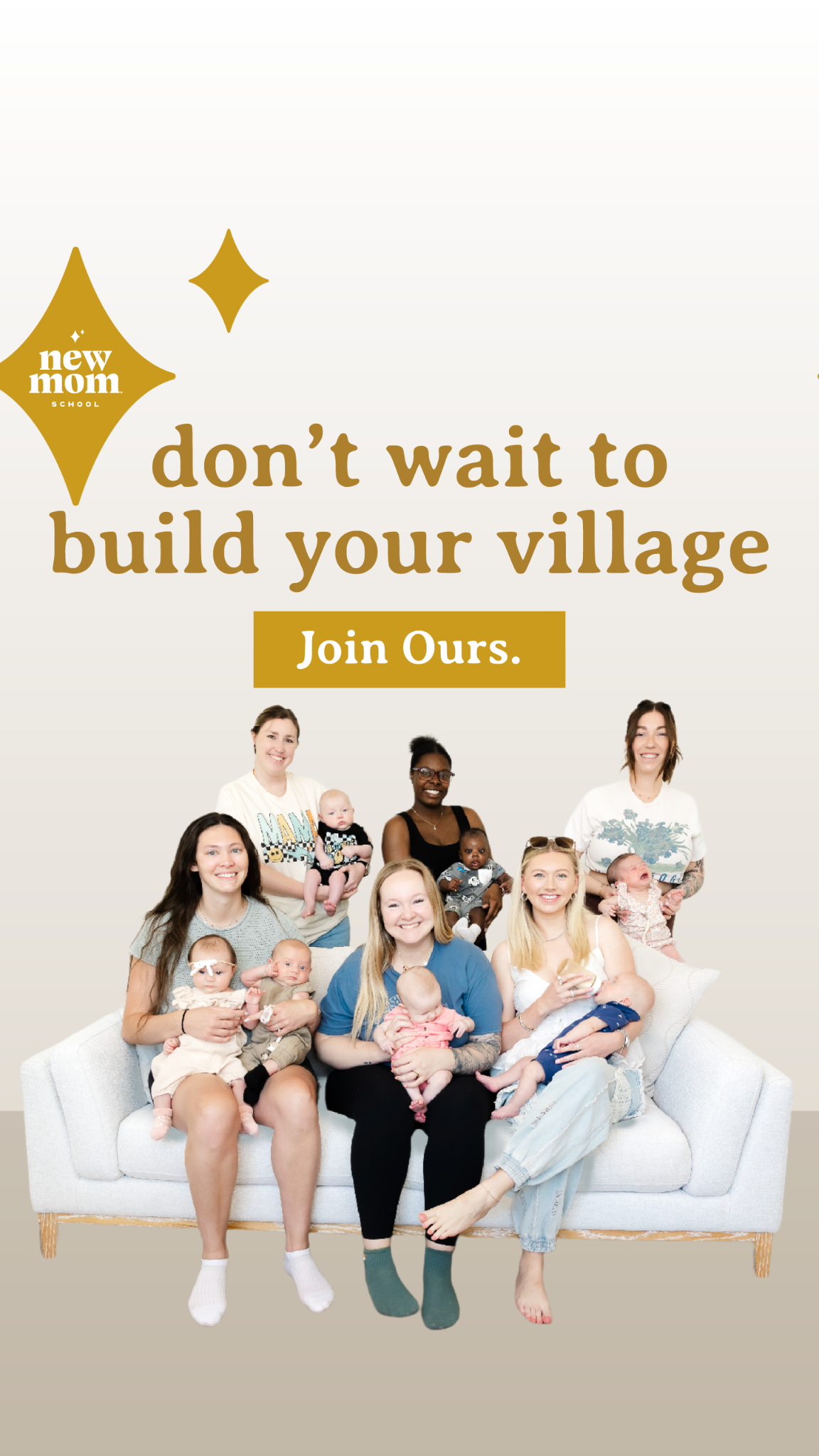 New Mom School Facebook ad