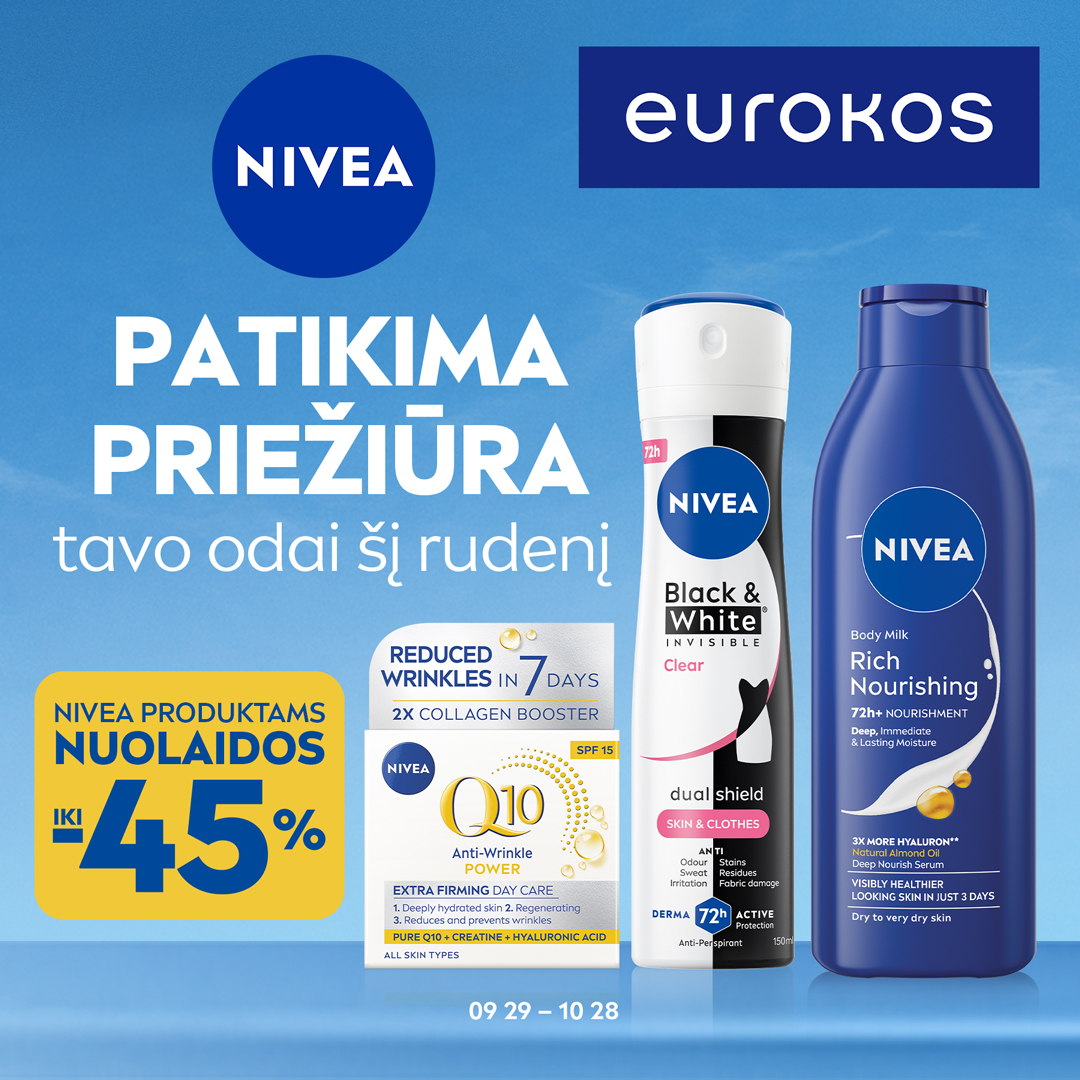 EUROKOS Facebook ad: NIVEA iki -45%