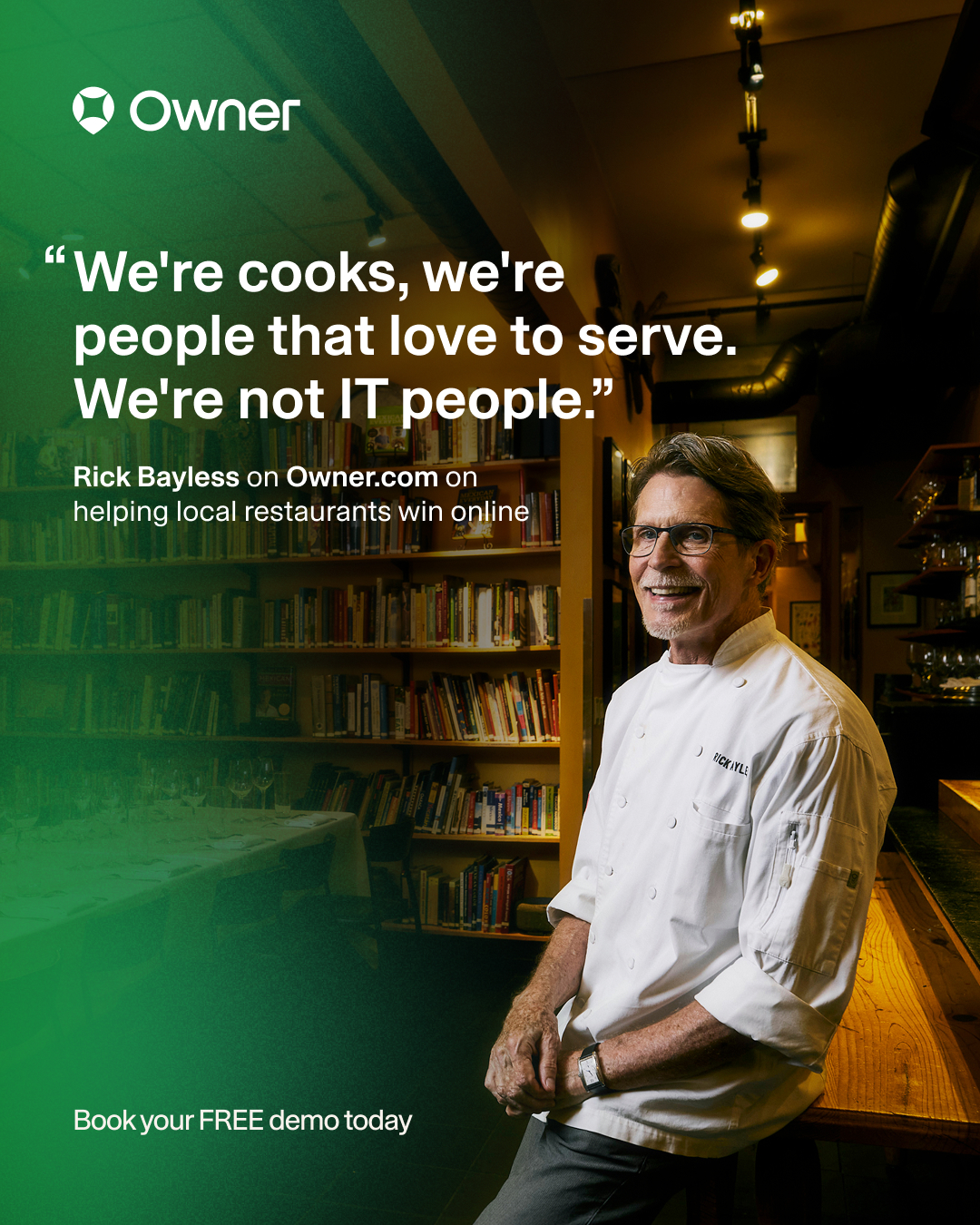 Chef Rick Bayless Facebook ad: Get more direct online orders!