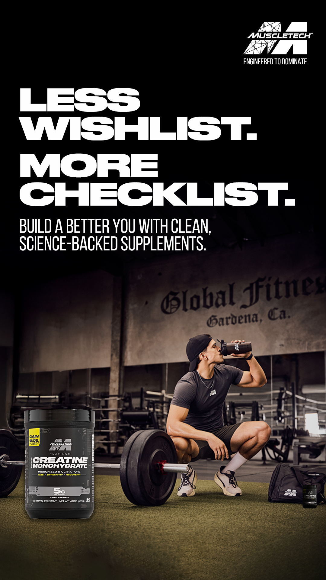 MuscleTech Facebook ad