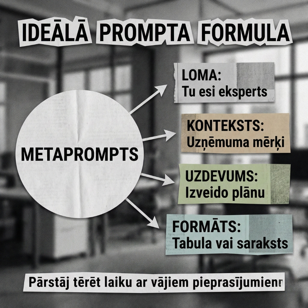 timefor.ai - Mākslīgais Intelekts darbam un biznesam Facebook ad: Tava metapromptu meistarklase