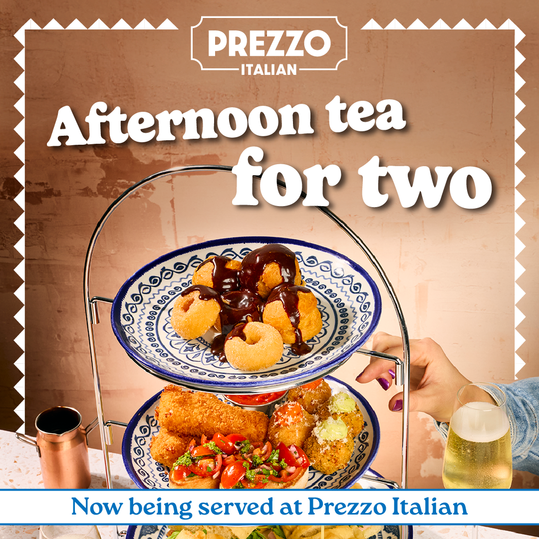 Prezzo Facebook ad: Afternoon Tea for 2 at Prezzo Italian, A…