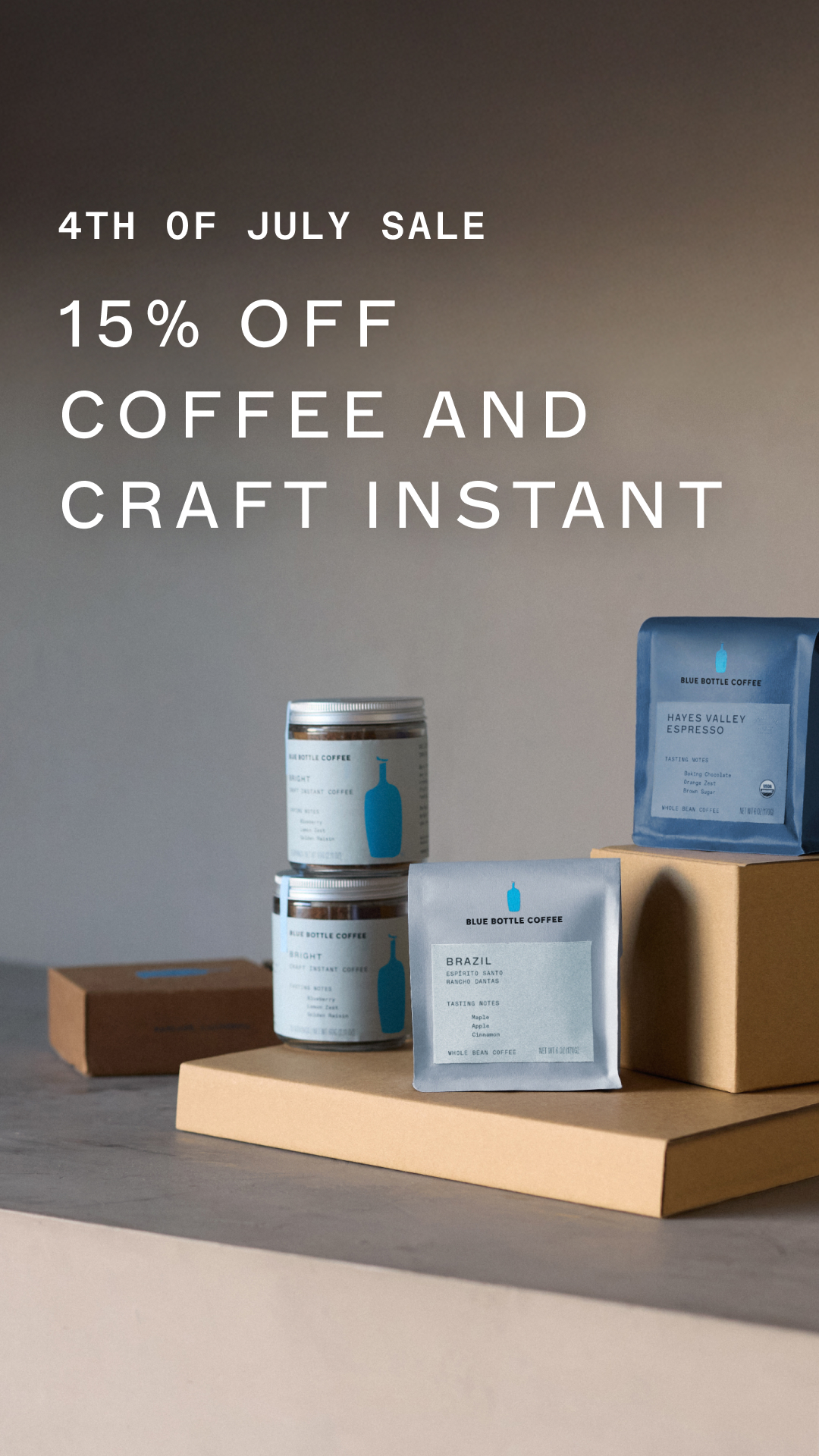 Blue Bottle Coffee Facebook ad