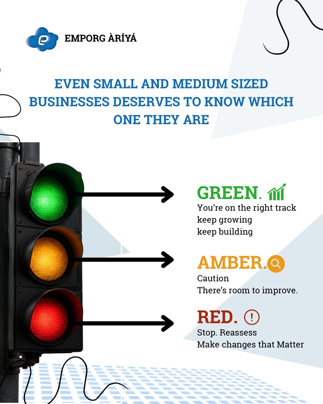 Emporg Limited Facebook ad: Is your business IT green, amber, or red?