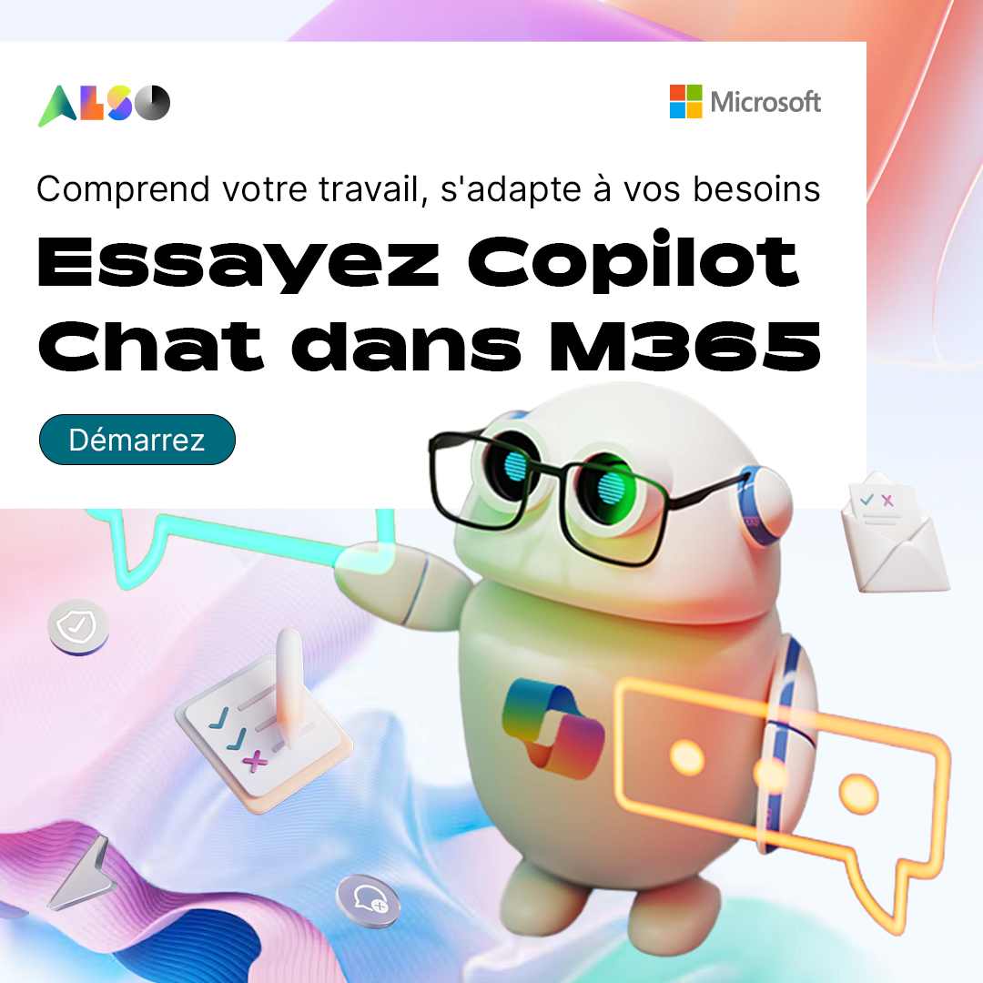 ALSO Nederland B.V. Facebook ad: Augmentez votre productivité avec Microsoft 365 Copilot Chat