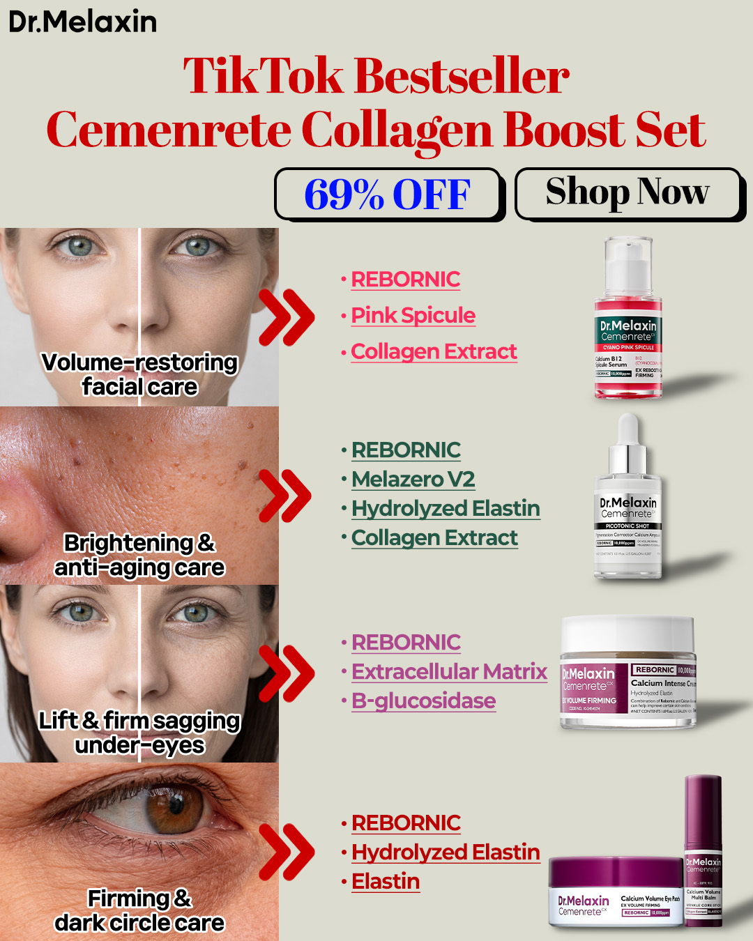 Dr.Melaxin UK Facebook ad