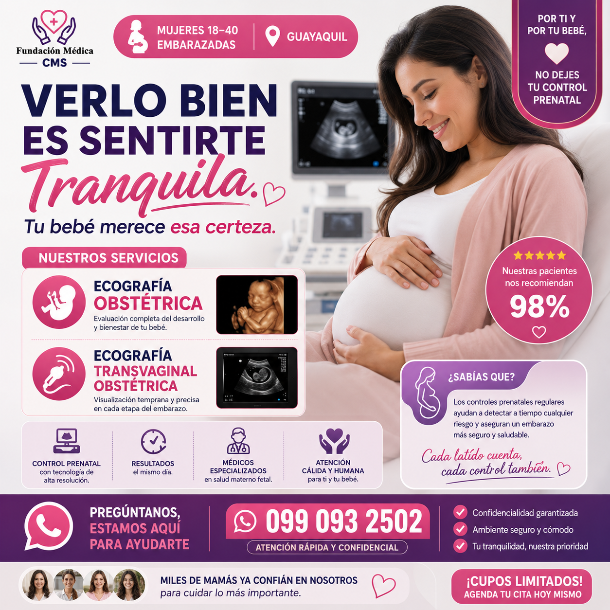 Fundación Médica CMS Facebook ad: En Fundación Médica CMS tenemos el equipo y…