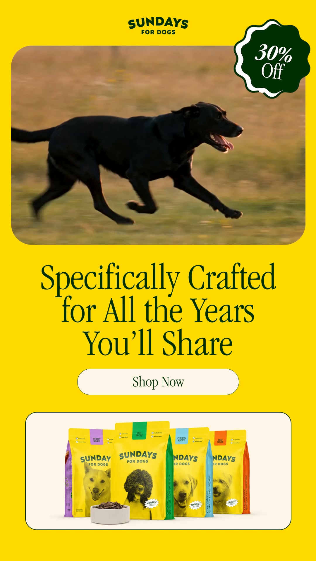 Sundays Facebook ad from Jul 30, 2026